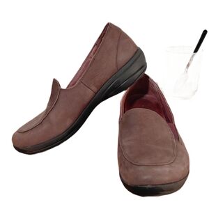 Dansko Brown Leather Loafers Slip On Comfort Shoes Women's Size 8